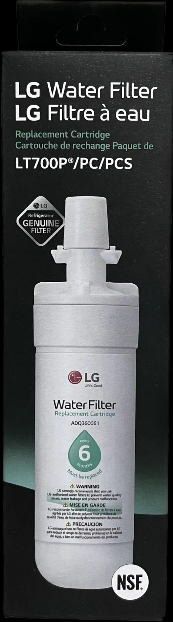 LG LT700P ADQ36006101 Refrigerator Water Filter - Image 7