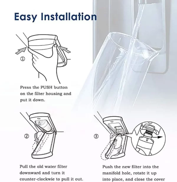 LG LT1000P, PC/PCS ADQ747935, ADQ74793501 Replacement Refrigerator Water Filter - Image 6